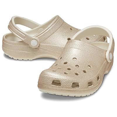 Crocs Classic Clog Glitter Clog Shoes Champagne Glitter