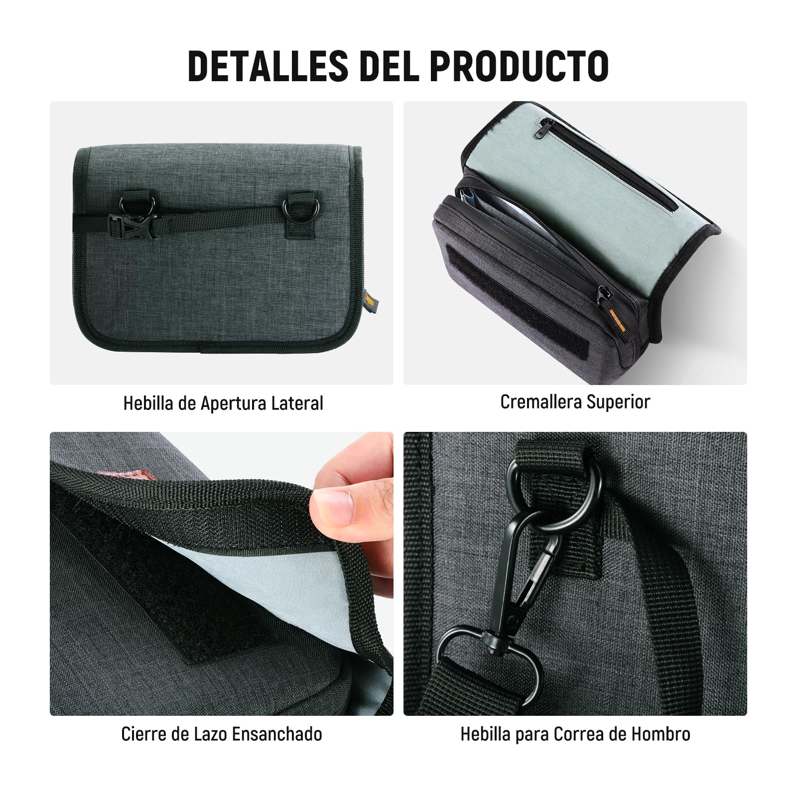 NEEWER Estuche para Filtros Lente Cámara con Carcasa Dura Resistente al Agua, 6 Bolsillos Suaves, Correa de Hombro, Bolsa para Filtros de Fotografía para Filtros Cuadrados 4''x 4'', 4''x 5.65'',PB025