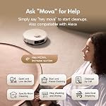 Aspirateur et mop robot MOVA P10 Pro, aspiration de 13 000Pa, lavage et séchage automatique à l'eau chaude à 140°F, mop extensible à double rotation, élévation de 10,5 mm pour tapis, évitement d'obstacles à 360°, contrôle par application