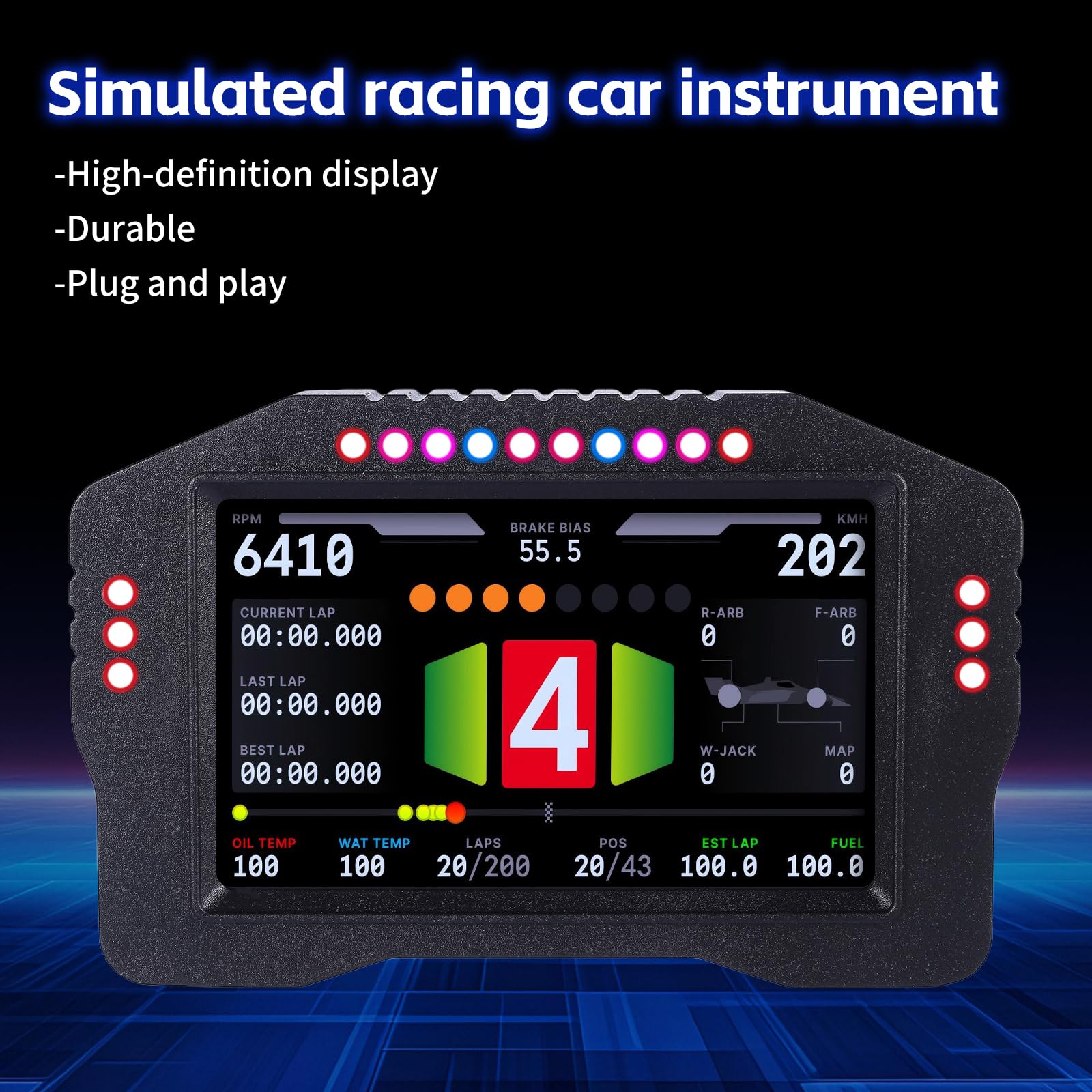 Amazon.co.jp: AODEFAXSIM 5インチ シミュレーター ダッシュ