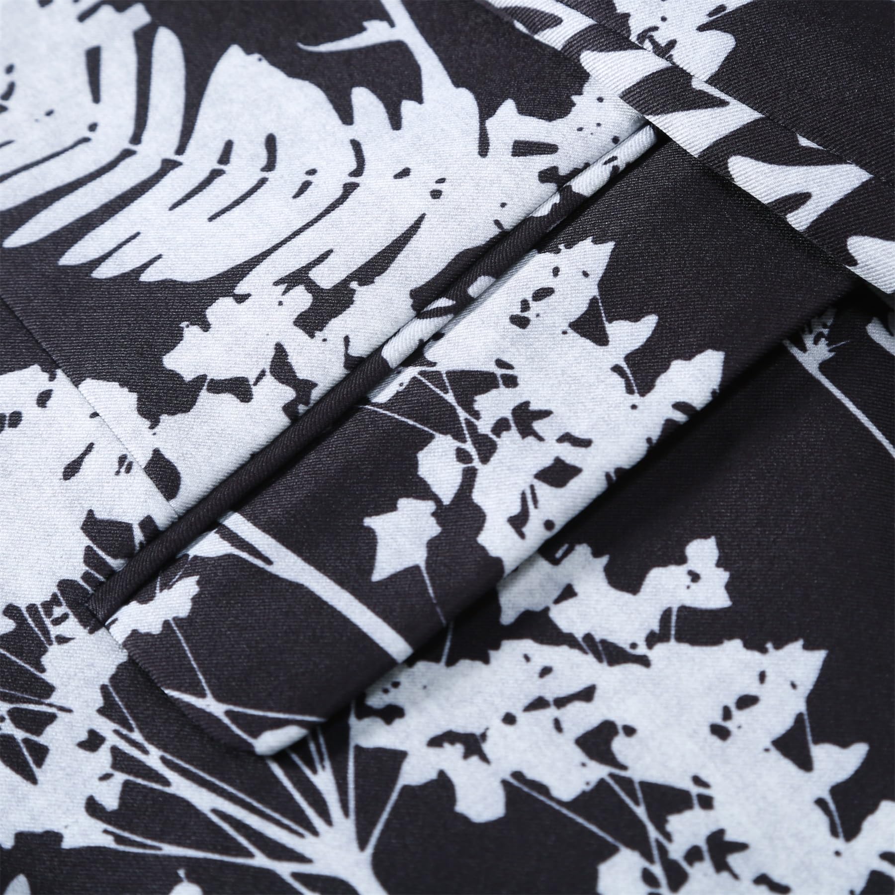 YFFUSHI Sakko - Chaqueta de esmoquin para hombre, diseño floral, 1 botón, diseño floral