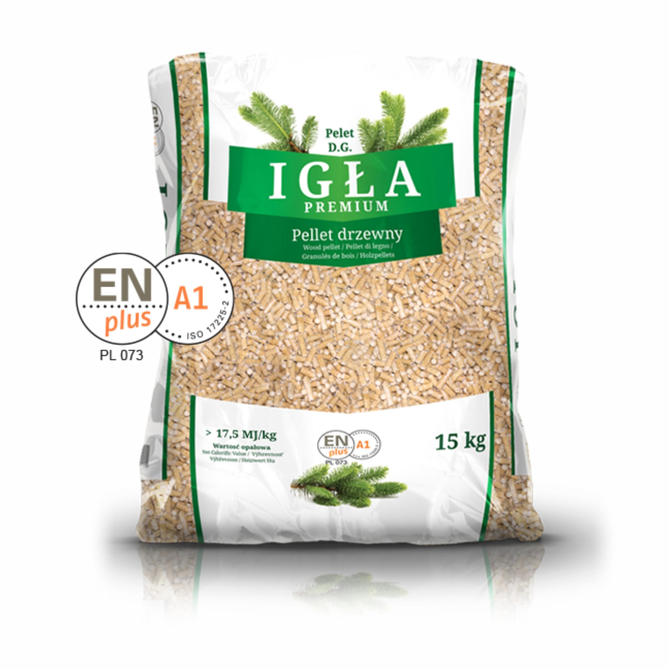 SEELLOO najlepsze pellety grzewcze sosnowe, 6 mm, pellet drewniany, miękkie drewno, ekologiczne, ogrzewanie, kocioł, pellet drzewny, towar w worku, 15 kg x 2 worki 30 kg/1 opakowanie