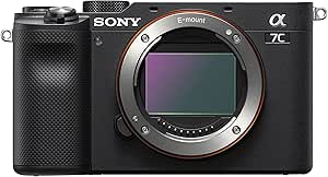 Sony Alpha 7C Spiegellose E-Mount Vollformat-Digitalkamera ILCE-7C (24,2 MP, 7,5cm (3 Zoll) Touch-Display, Echtzeit-AF) Nur Body - Schwarz