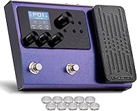 Vista 9 de Valeton - Pedal procesador multiefectos con pedal de expresión, bucle FX, MIDI I/O, modelado de amplificador, gabinetes IR de simulación, estéreo