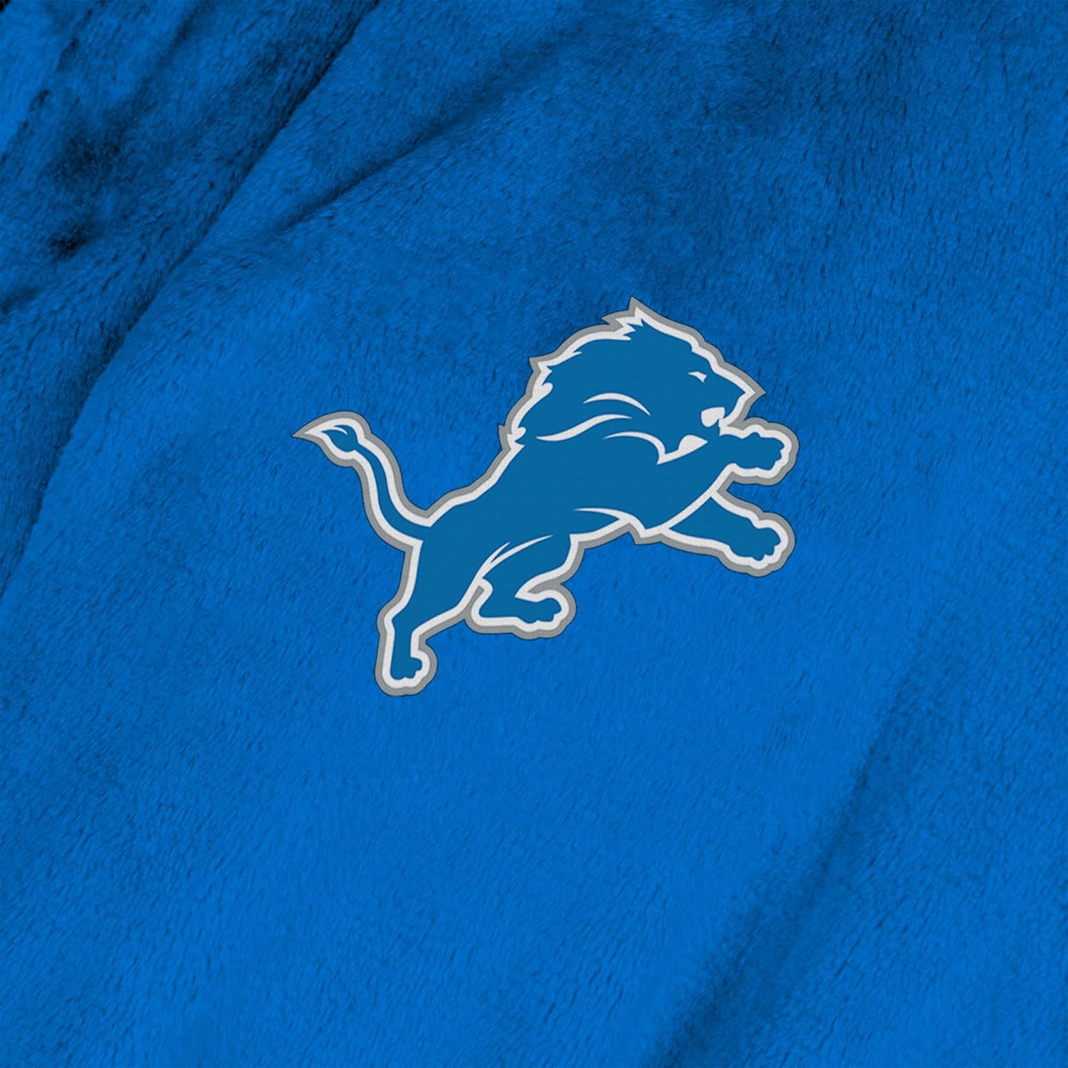 Northwest The Company Official NFL Detroit Lions S/M Silk Touch Bath Robe with Number, Light Blue, 25" x 47"