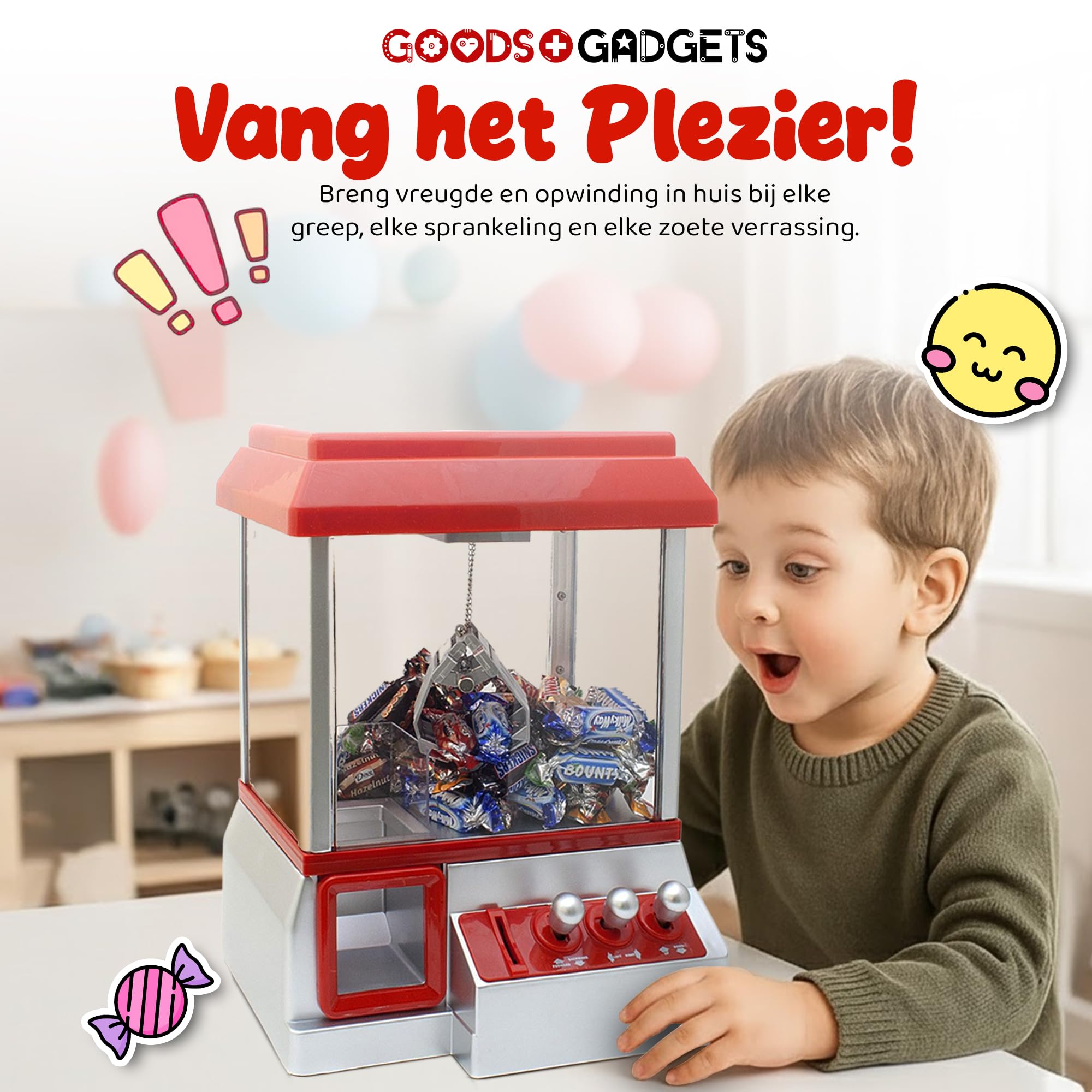 United Entertainment Candy Grabber Snoepmachine - De Ultieme Arcade Ervaring Usb