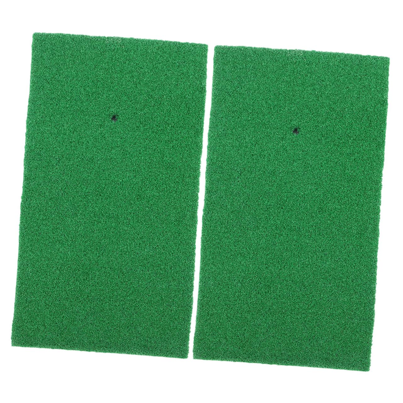 GANAZONO Indoor Golf Training Mat Set 2pcs Golf Practice Mats Nylon Eva Portable Golfing Accessory