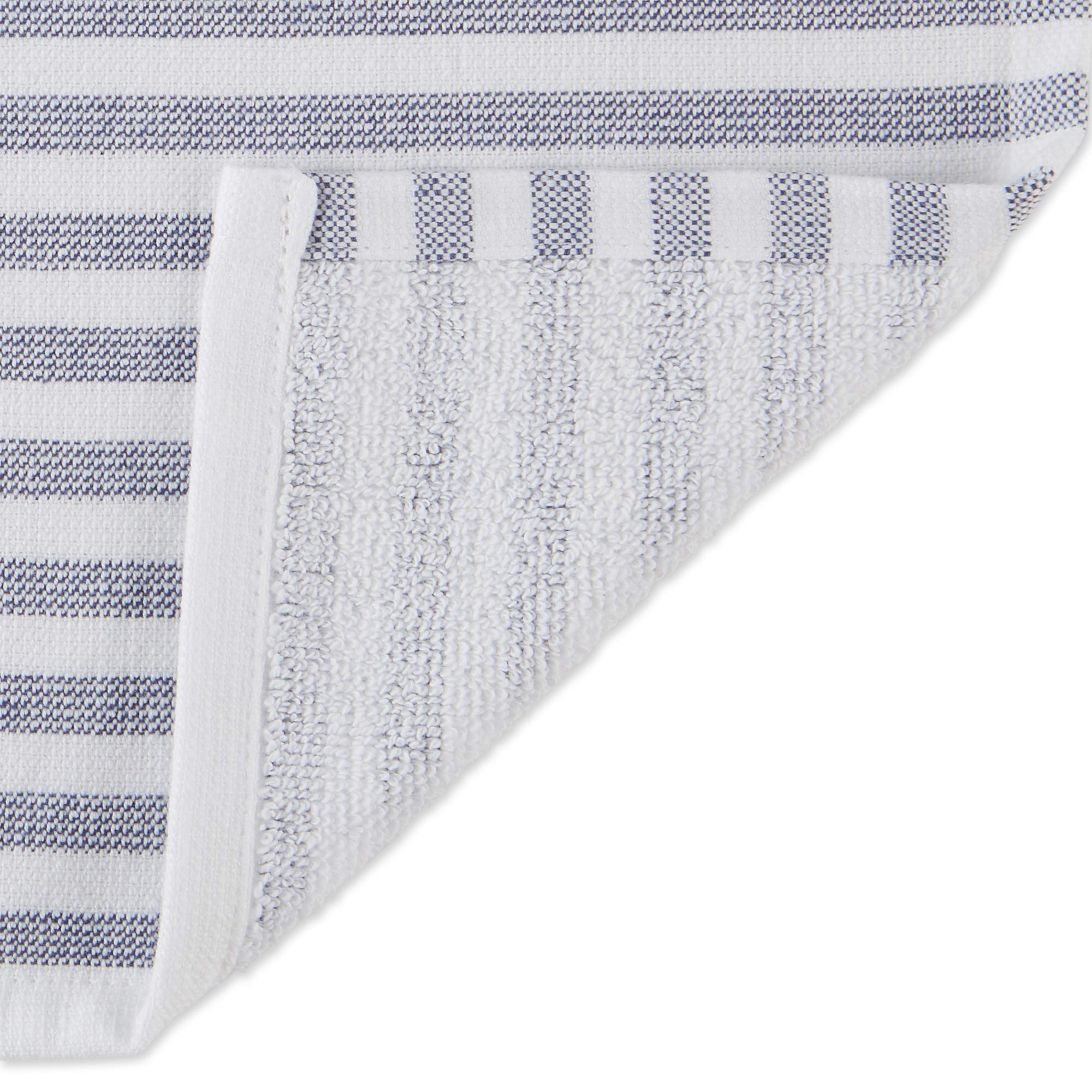 Ensemble De Torchons DII French Stripe – Bleu Nautique, 3 Pièces, Neufs