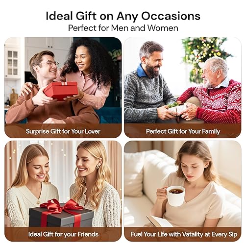 Miniatura 7 de Juego de regalo de té de Navidad  Té de flores masculinas de Ginseng Polygonatum Eucommia, caja de regalo de edición de viaje para hombres y