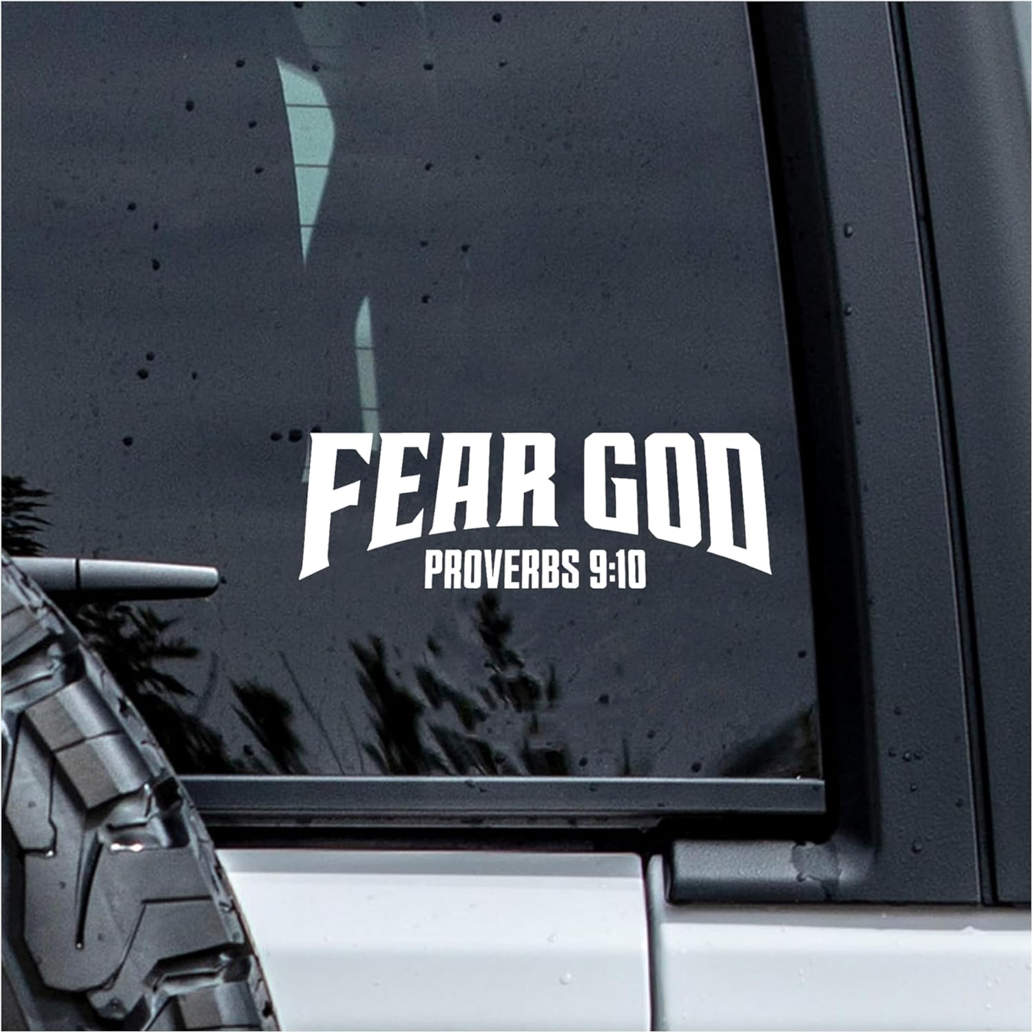 Amazon.com - MYMKO Fear God Proverbs 9:10 Decal, Bible Car Window ...