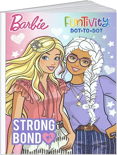 Miniatura 9 de Activity Book Barbie Funtivity - Juego de 2 libros para colorear y actividades de punto a punto para niños pequeños, juego de 2 libros 'Bright