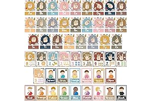 gisgfim 51Pcs ASL Alphabet Line Bulletin Board Set Nursery Sign