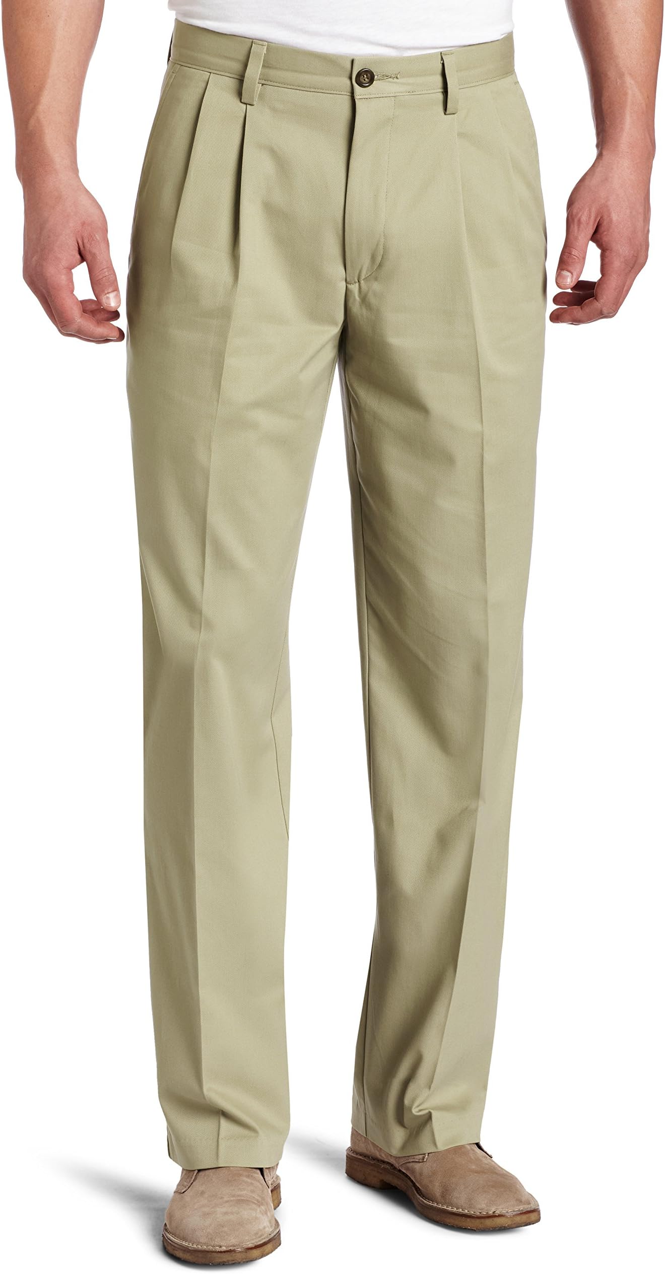 Dockers Men's Classic Fit Easy Khaki Pleated Pants