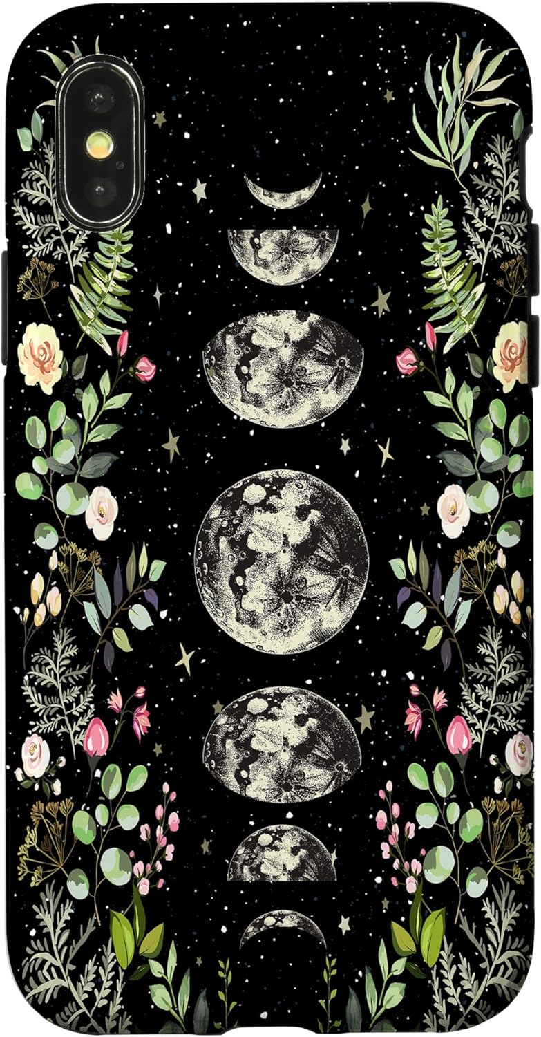 iPhone 12/12 Pro Moonlit Garden Moon Phases Lunar Celestial Moon Lovers Gifts Case
