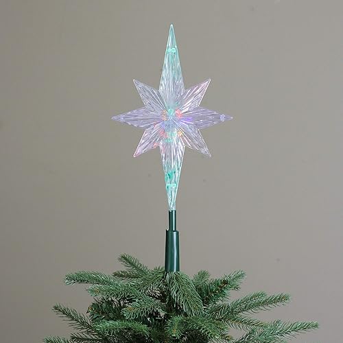 Miniatura 4 de Estrella polar Kurt Adler para árbol de Navidad con luz LED UL que cambia de color de 11-14 pulgadas
