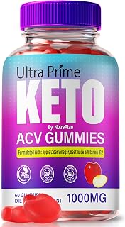 Ultra Prime Keto Gummies for Weight Loss, Premium Keto+ACV Gummys, Official UltraPrime ACV Gummy, Natural Apple Cider Vinegar 1000MG, Easy-to-Chew Formula Plus Gomitas Review (60 Gummies)