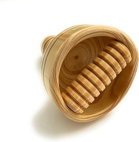 Woodtherapy Taza suiza con rodillo copa sueca con rodillo Maderoterapia