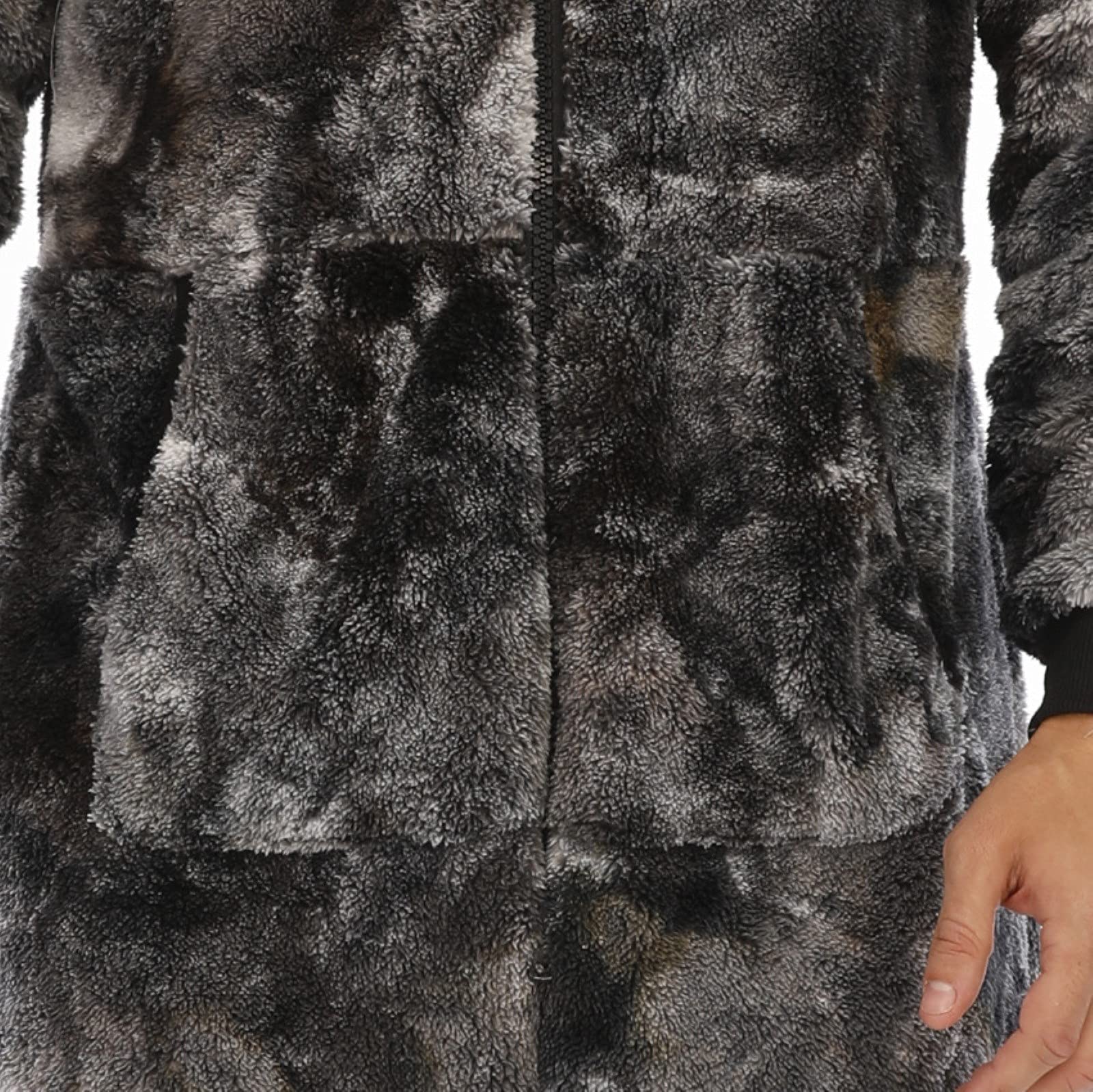 Nachtwäsche Herren Jumpsuit Onesie mit Kapuze Hausanzug Strampler Pyjamahose Nachthemd Sleepwear Warm Fleece Overall Pyjama Langarm Einteiler Hoodies Schlafanzug Einteiler Homewear Strampelanzug