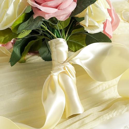 Vista 126 de MEEDEE Orange Satin Ribbon - 1.5 inch Double Faced Satin Ribbon, 50 Yards - Neon Tangerine - For Christmas, Thanksgiving, Halloween, Weddings