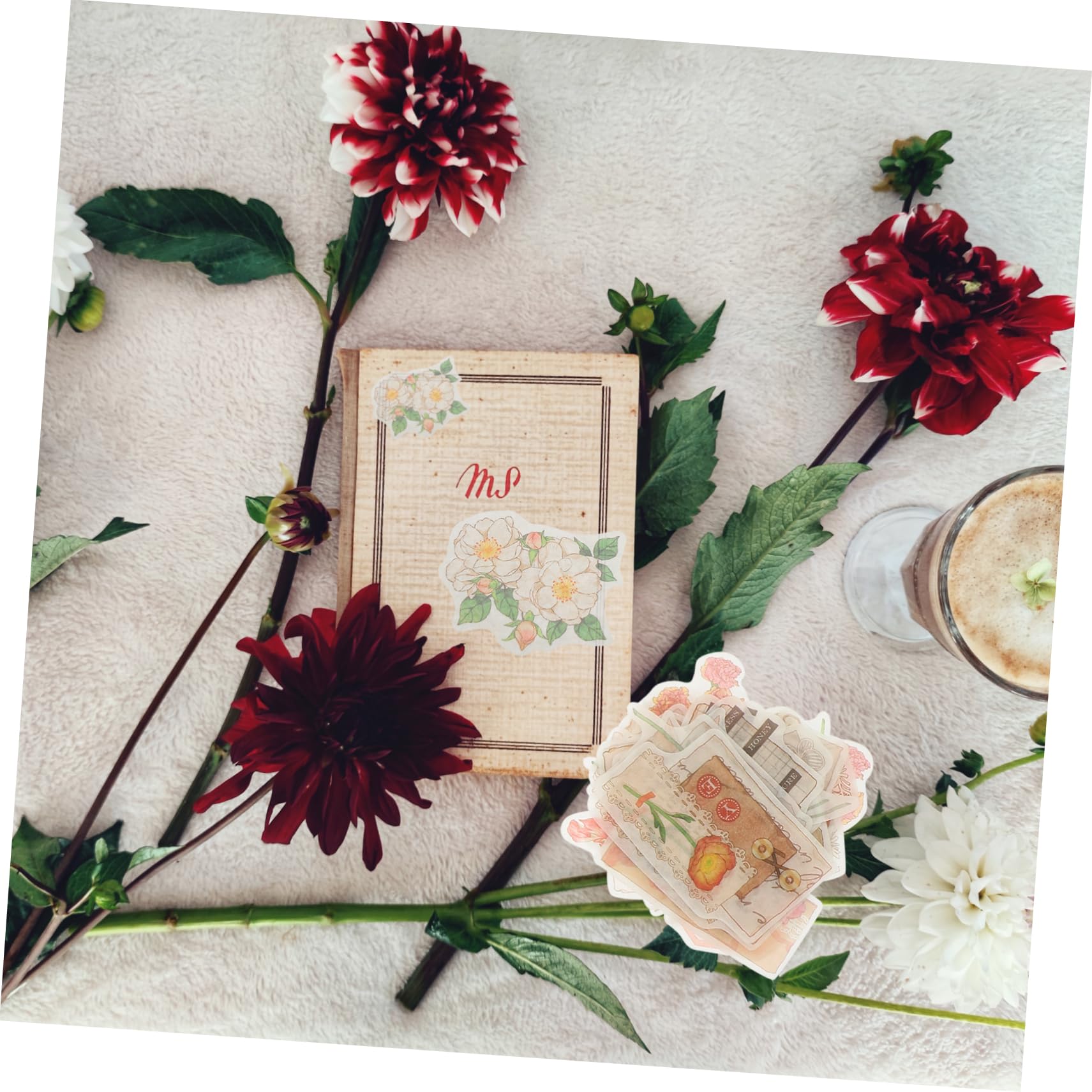 EXCEART 20sets Adesivi Creativi per Diario Decorazioni per Scrapbooking Stile Casual Adesivi Artistici per Album e Progetti Fai da Te