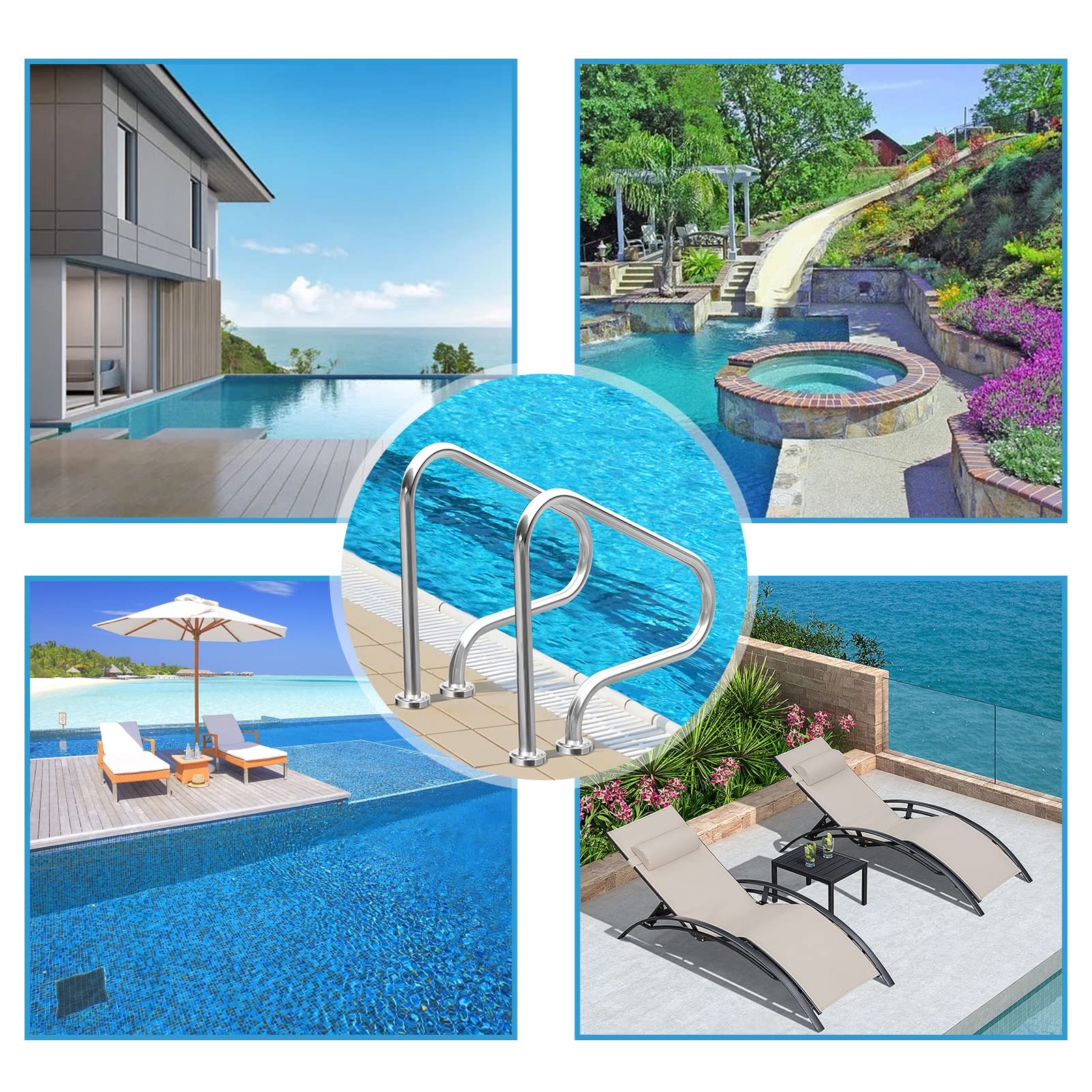 Piscina Tonda In Acciaio 5,5m X 1,2m Con Filtro A Sabbia E Skimmer – Kit Completo Da Giardino