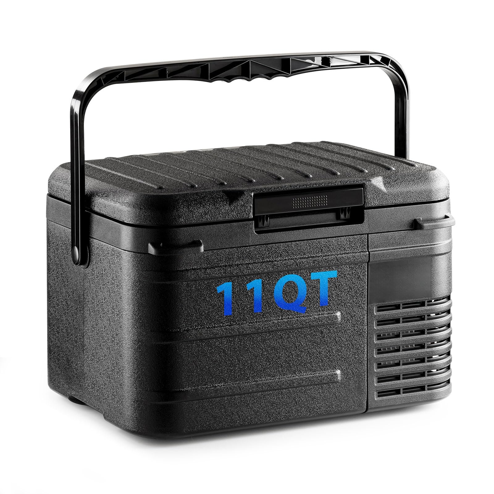 12 Volt Car Refrigerator, 11QT(10L) -4°F~68°F, Dual Power 12/24V DC & 110-240V AC Electric Fridge, Battery Powered Cooler, Portable Freezer for Camping, Travel, RV, Truck, Boat & Home Use