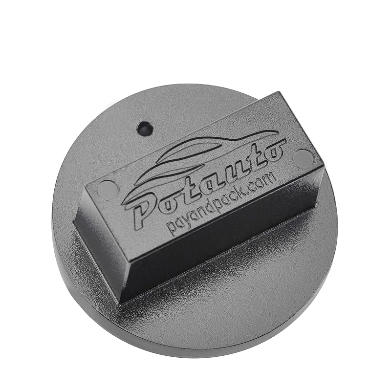 Adaptador de apoio para macaco de piso em alumínio Potauto para Mercedes-Benz preto MAP JP-A03