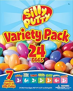 Crayola Silly Putty Bulk Variety Pack (24ct), Assorted Soft Sensory Putty, Kids Fidget Toys, Goodie Bag & Treasure Box Sensory Toys, Gift for Kids, Ages 4+ [Amazon Exclusive]