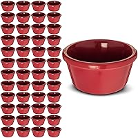 Vista 23 de Carlisle FoodService Products Tazón de plástico para salsa Ramekin para el hogar y el restaurante, plástico, 4 onzas, color negro