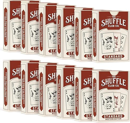 Miniatura 24 de Cartas de Juego del Oeste – Baraja de Vaquero Vintage con Arte Personalizado – Juego de Póquer y Blackjack para Coleccionistas