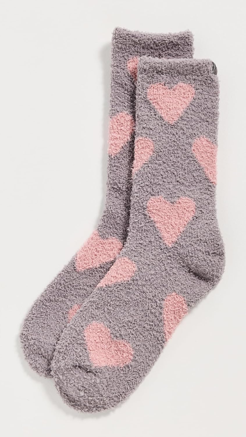 Barefoot Dreams Women's CozyChic Heart Print Socks