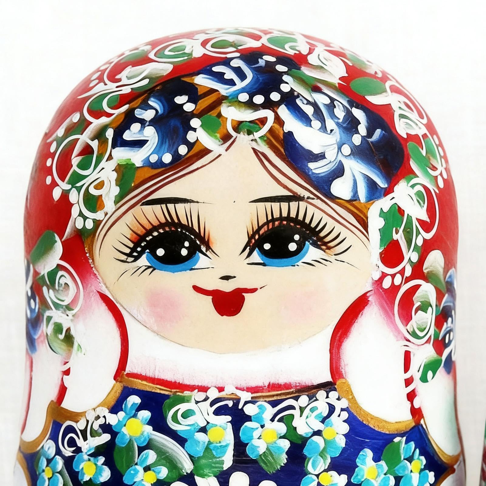 Rosyjskie lalki dla dzieci, 7-częściowe, drewniane