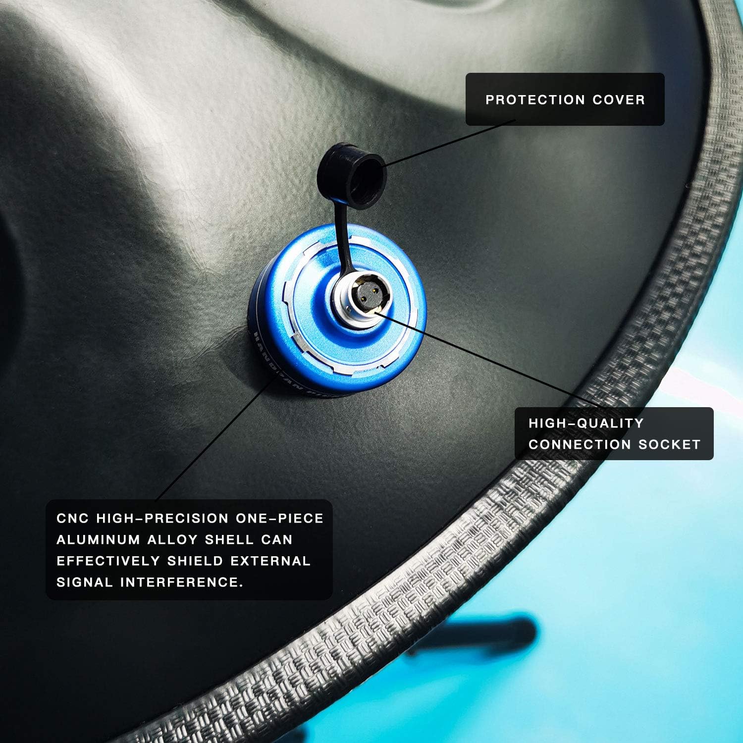 handpan Pickup，H1 Hand drum Pickup ， Steel Drums Pickup，contact magnetic pickup with carry bag