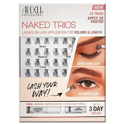 Miniatura 1 de Ardell Naked Lashes Trios Kit, 32 tríos, 1 paquete