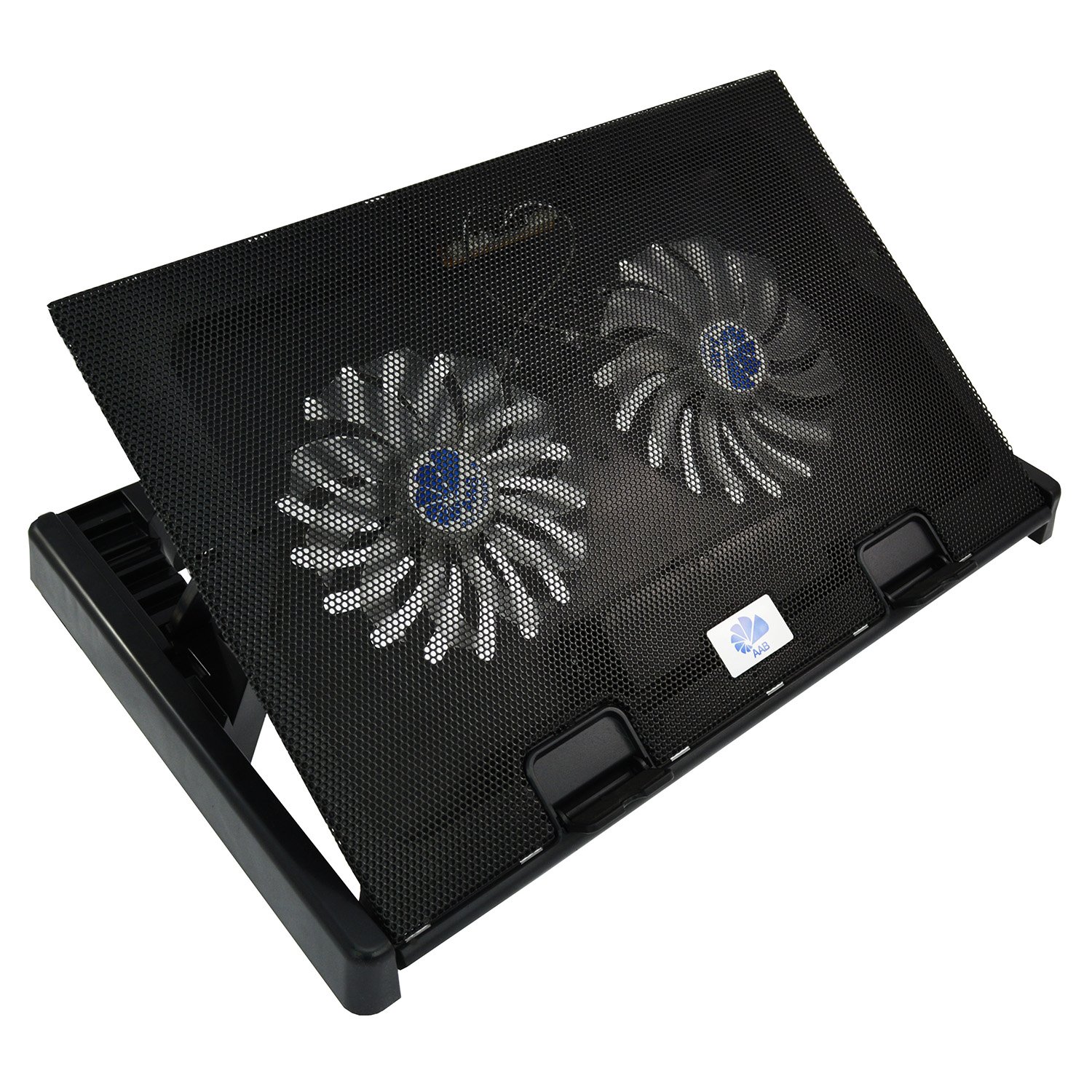 AABCOOLING NC80 - Podstawka chłodząca do Laptopa, Podkładka z 2 wentylatorami do Komputera Przenośnego, Chłodzenie Laptopa na USB, Stojak Cooler