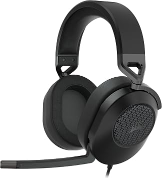 CORSAIR HS65 SURROUND Corsair Surround 3.5mm Connector Gaming Headset for Mac/PS5/PS4/Xbox Series/Switch, Discord Certified, Carbon - CA-9011270-AP