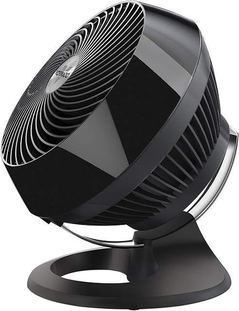 Vornado 660 Large Whole Room Air Circulator Fan for Home, 4 Speeds and 90-Degree Adjustable Tilt, Removable Grill, 10 Inch, Moves Air 100 Feet, Floor Fan for Bedroom, Office, Black