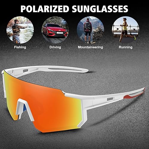 Miniatura 259 de STORYCOAST Lentes de sol deportivos polarizados para hombres y mujeres, para conducir, pesca, ciclismo, bicicleta de montaña, protección UV400