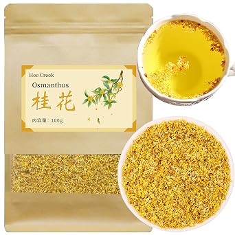 Hee Creek Osmanthus Fragrans Herb Loose Leaf Tea Dried Osmanthus Flower Tea 3.53 oz/100g
