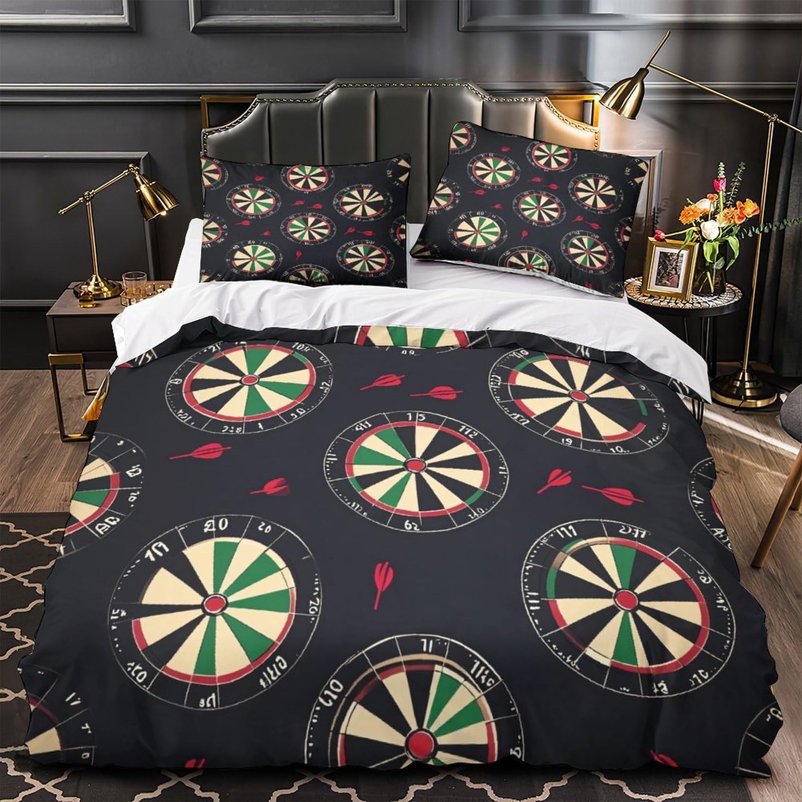 Housse de couette résistante cycliste King en microfibre douce et anti-plis