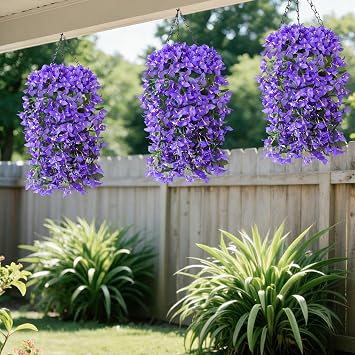 Faux Bougainvillea Artificial Flowers Plants for Outdoors Outside Decoration, 2 PCS Red Fake Flowers UV Resistant Look Real Silk Long Trailing Vines for Front Door Porch Planter Urn Patio Garden Yard