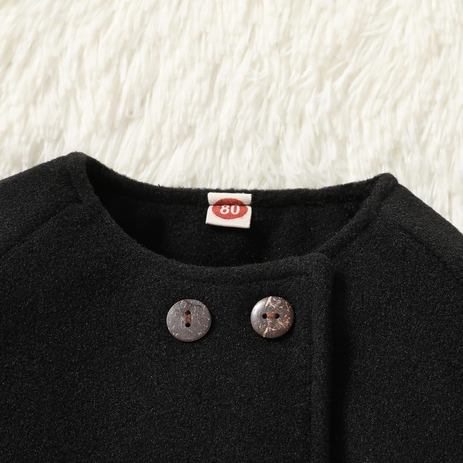 JEELLIGULAR Toddler Baby Girl Coats Kids Cloak Button Warm Thick Jacket Clothes Baby Fall Winter Outwear Clothes Set - Image 4