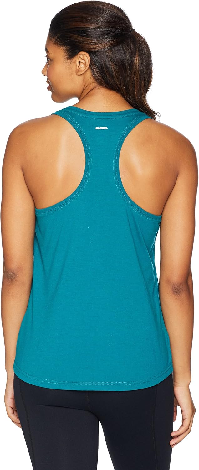 Starter Women's Cotton Rackerback Tank Top, Amazon Exclusive