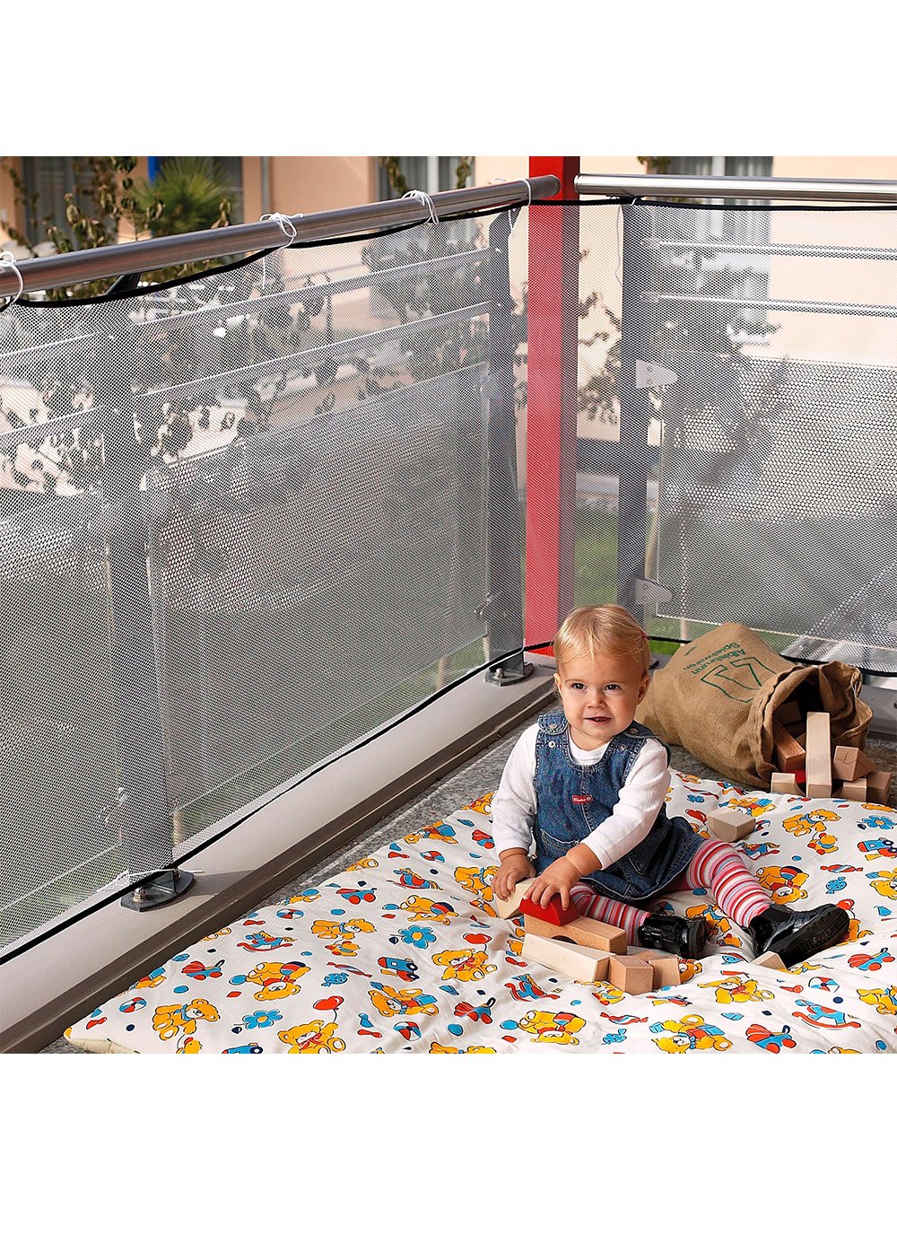 reer Balkon-Netz, Schutz-Netz für den Außen-Bereich, 294 x 94 cm