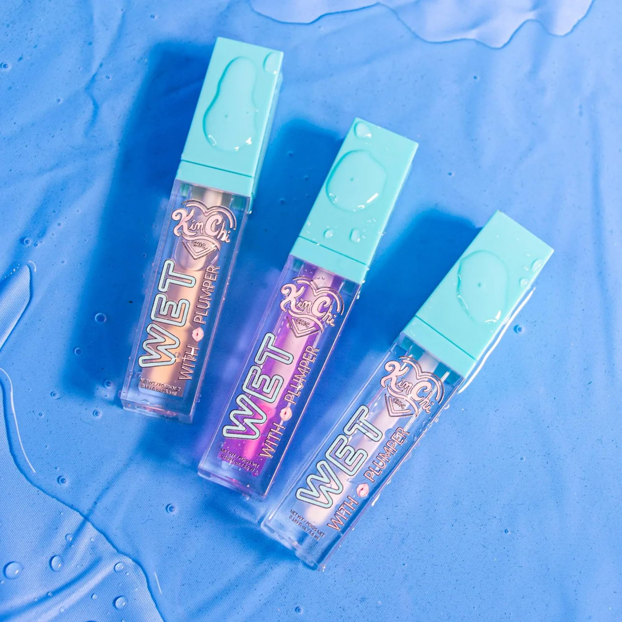 Kimchi Chic Beauty High Shine Wet Gloss Lip Plumping Lip Gloss, High Shine, Non-Sticky, Super Lightweight and Vegan Lip Gloss, Clear, 01 , 5.6ml
