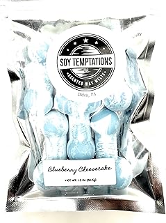Blueberry Cheesecake Scented Wax Melts, Soy Shlong Shape, 1.5 oz, Light Blue