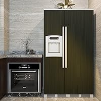 Vista 3 de CRE8TIVE Papel de contacto de acero inoxidable negro bronce autoadhesivo de 24"x118" de ancho, papel tapiz metálico cepillado que se pega y despega