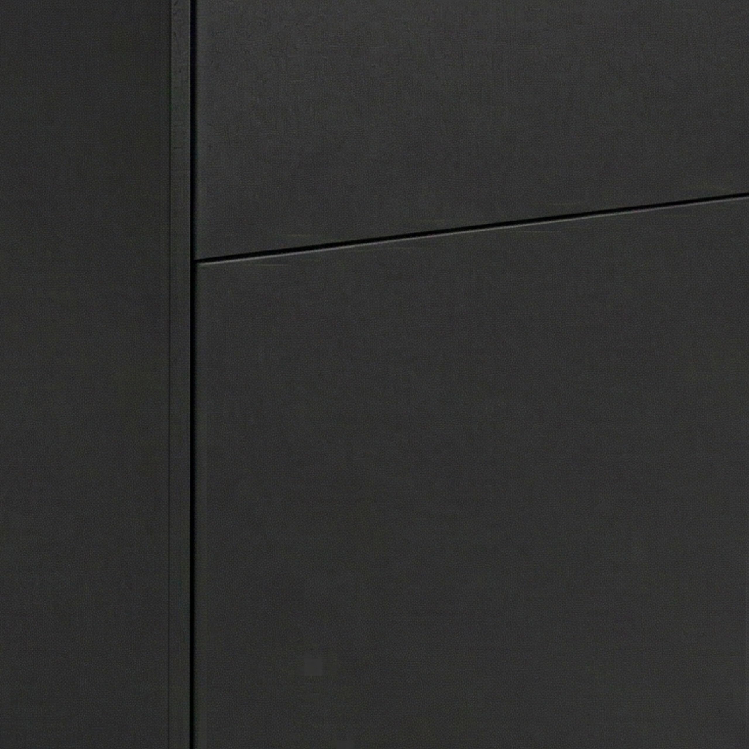 Relaxdays Caisson Bureau sur roulettes, 2 tiroirs, pour dossiers Suspendus, 57x40x40 cm, Noir