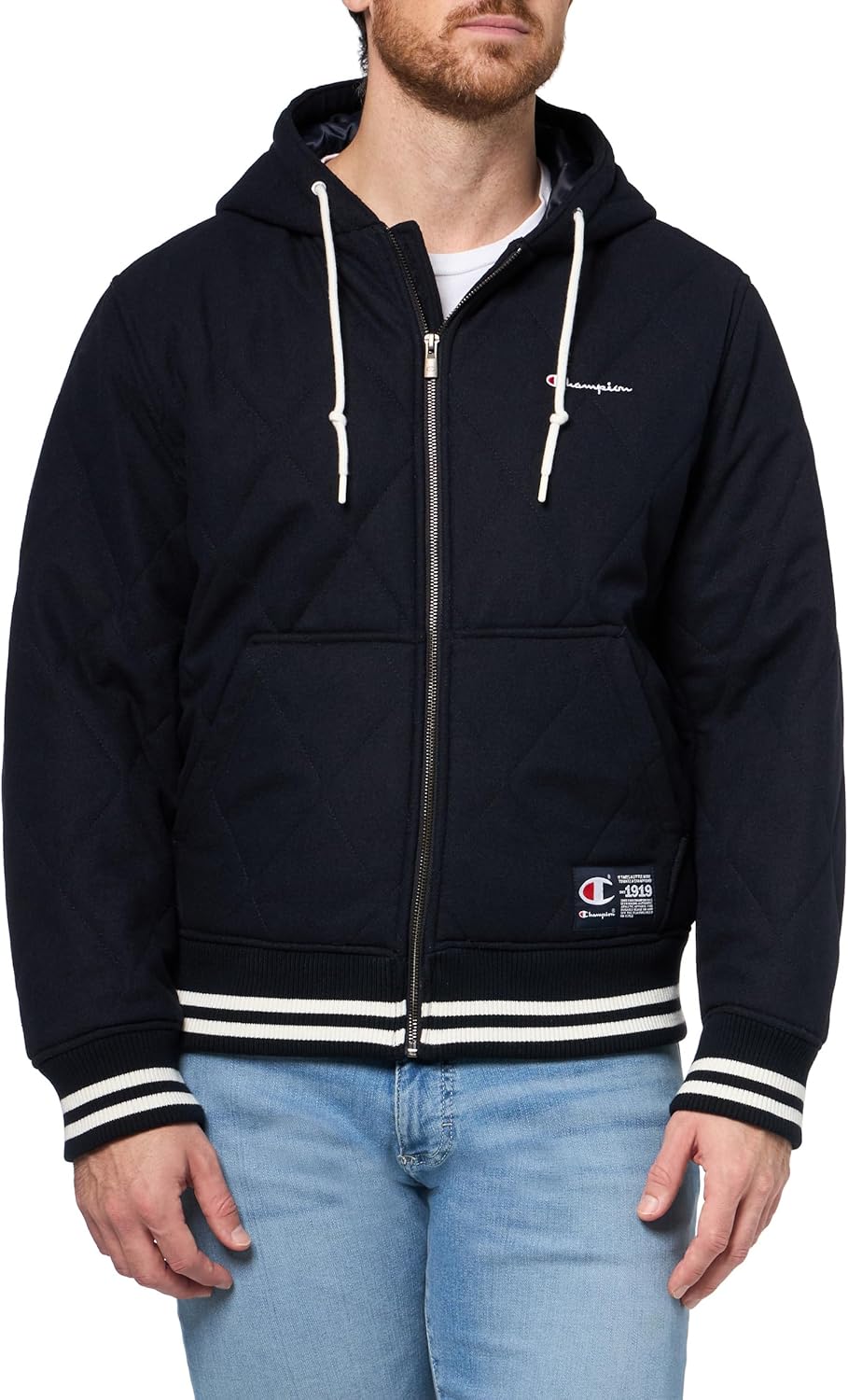 Champion Men's Diamond Quilted Varsity Hoody