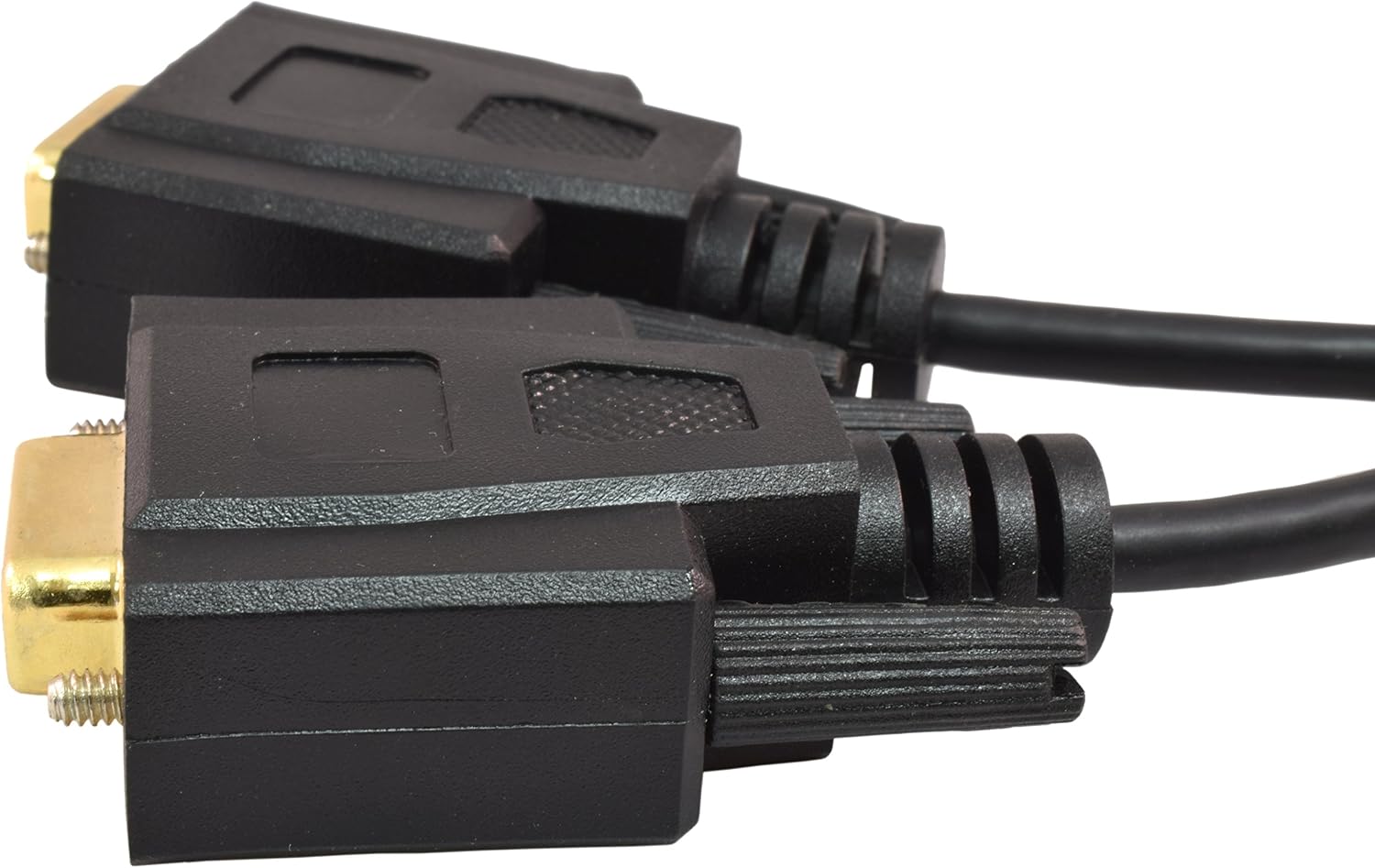 PTC Premium 1-FT GOLD Series VGA / SVGA 1 source to 2 displays Splitter cable - 2 separated leads for the displays for greater reliability and eliminates signal interference. Duplicates the image from the video source to 2 displays.